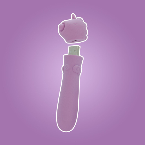 Віброкулька одноріжка для клітора бузкового кольору Unihorn USB Bullet Karma Lilac - 8