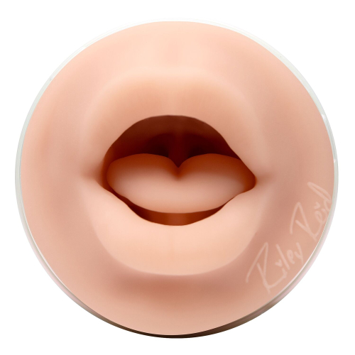 Мастурбатор у колбі Ротик із зліпка ротика Riley Reid тілесного кольору Fleshlight Insomnia - 3