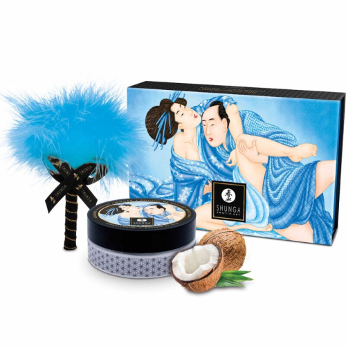 Вкусная пудра для оральных ласк со вкусом кокоса Shunga Body Powder 75 грамм - 1