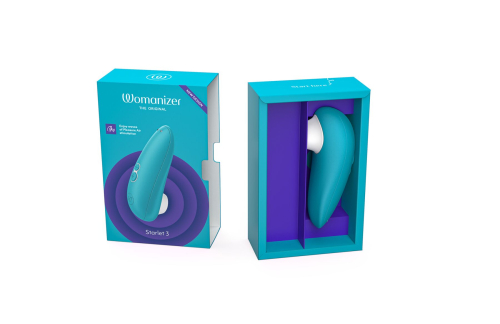 Вакуумний кліторальний стимулятор бірюзовий Womanizer Starlet 3 - 5