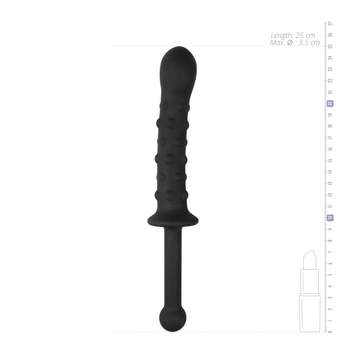 Фалоімітатор не реалістичний із ручкою чорного кольору EasyToys The Handler - 4