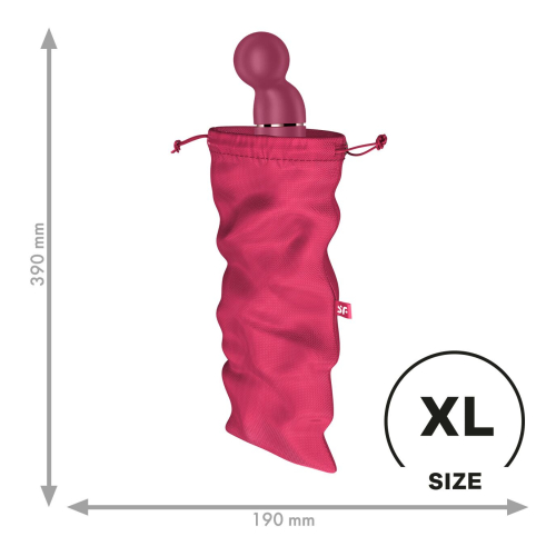 Мешочек для хранения игрушек розового цвета Satisfyer Treasure Bag размер XL - 1