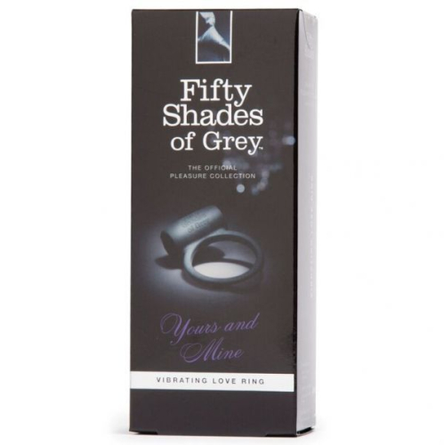 Ерекційне віброкільце чорного кольору Fifty shades of grey Твоє та моє - 3