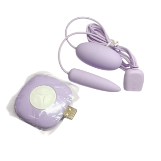 Набор секс игрушек вибропуля и виброяйцо фиолетового цвета Cottelli Collection Double shock
