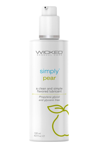 Оральний лубрикант на водній основі зі смаком коричневого Груші Wicked Sensual Care 120 мл - 1
