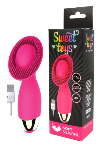 Вібратор для клітора Sweet Toys L 77 мм d 45 мм колір яскраво-рожевий - 1
