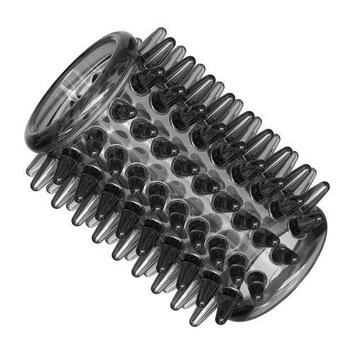 Набір із 6 стимулюючих насадок на пеніс чорного кольору Meleon - Ejaculation Control Rings - 14