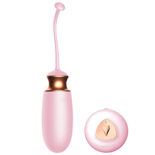 Віброяйце з підігрівом і пультом ДУ Vibrating Silicone Love EGG USB - 1