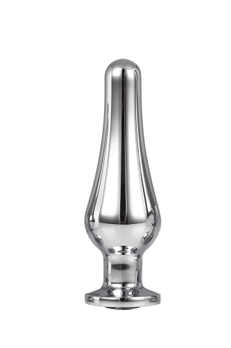 Анальна пробка конічної форми Dream Toys GLEAMING LOVE SILVER PLEASURE PLUG M - 3