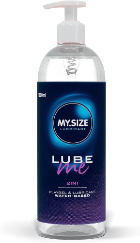 Лубрикант и массажный гель 2в1 My Size Lube Me 1000 мл - 1