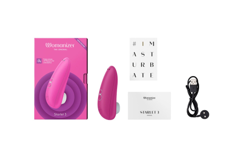 Вакуумний стимулятор для клітора рожевий Womanizer Starlet 3 - 4