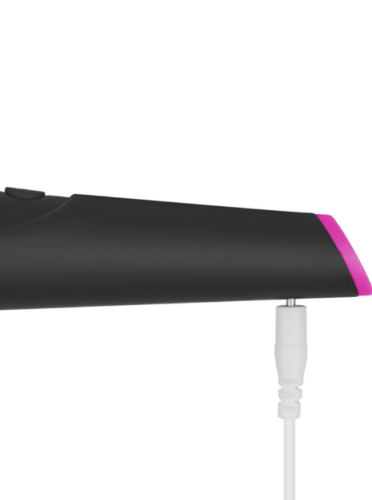 Вібромасажер Ванд у формі мікрофона чорно рожевого кольору Yiva Power Massager - 6
