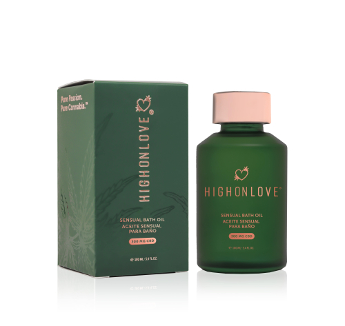 Олія для ванної кімнати з CBD HighOnLove Sensual Bath Oil 100 мл - 1