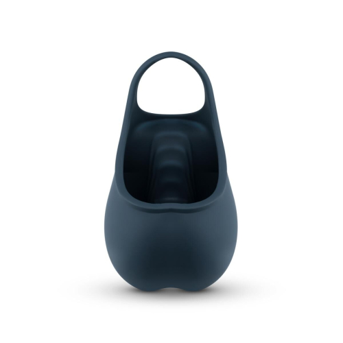 Эрекционное виброкольцо на член со стимуляцией мошонки синее Boners Stimulating Ball Pouch - 1