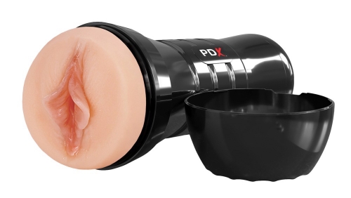 Мастурбатор в колбе вагина бежевый Pipedream PDX Extreme - 4