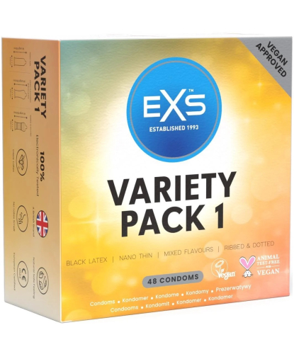 Презервативы из латекса разных видов EXS Variety Pack 1 48 штук - 1