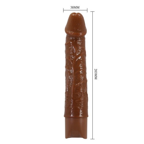Вибратор реалистик коричневый Lybaile Pretty Love Leander Realistic Vibrating Dildo - 8