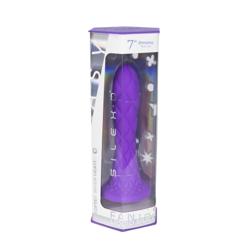 Фаллоимитатор на присоске силиконовый фиолетовый SilexD Fantasy Dreamy - 9