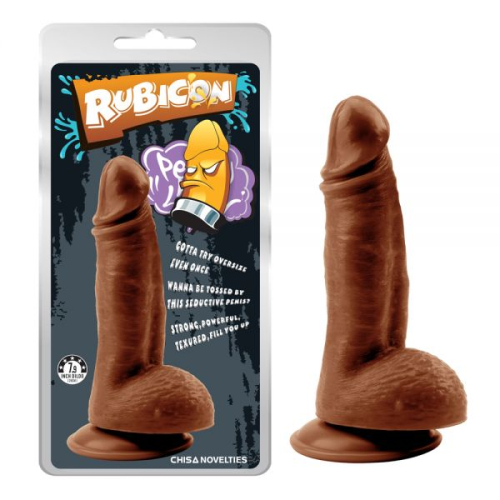 Фаллоимитатор на присоске коричневого цвета Chisa Mighty Ravage Penis - 2
