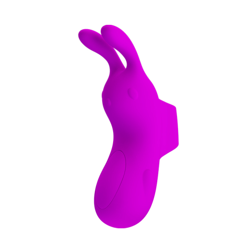Клиторальный стимулятор на палец фиолетового цвета Pretty Love Finger Bunny - 2