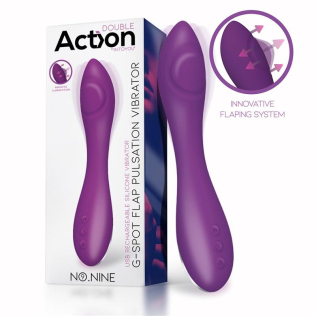 Вибратор Пульсатор для точки G фиолетового цвета Action No Nine g-spot 