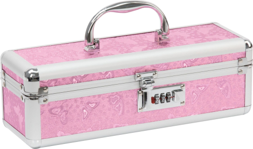 Кейс для хранения секс-игрушек Powerbullet Lockable Vibrator Case Pink с кодовым замком - 2