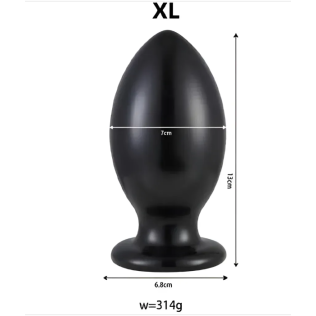 Анальная пробка черная OYO размер XL