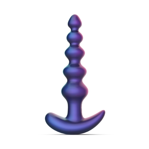 Анальний вібратор рельєфний із пультом керування фіолетовий Hueman Galaxy Force Anal Beads - 2