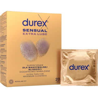 Презервативы без латексу Durex Sensual No Latex Regular Fit 20 штук