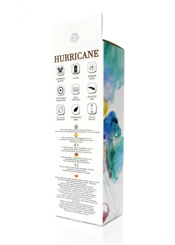 Вібратор реалістичний із кібершкіри тілесного кольору Boss series Hurricane - 8