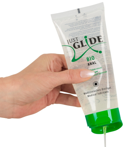 Анальный органический лубрикант с сахарным тростником на водной основе Just Glide Bio Anal 200 мл - 2
