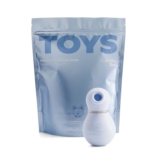 Вакуумный клиторальный стимулятор синего цвета Friday Bae SHIBAE TOYS 