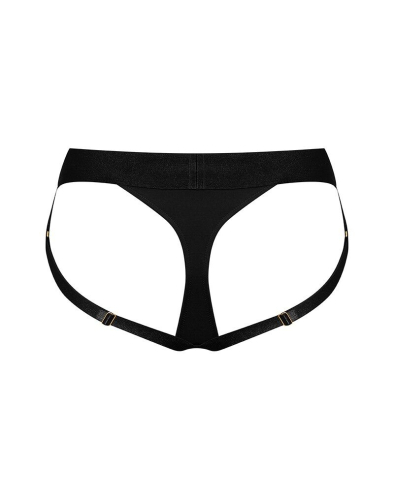 Трусики-стринги для страпона черные Strap-On-Me HEROINE HARNESS размер L - 4