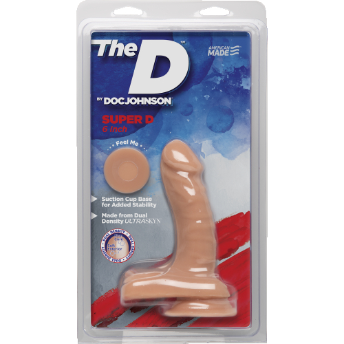Фаллоимитатор 12,5 см/4 см реалистичный на присоске Doc Johnson The D - Super D - 6 Inch With Balls - ULTRASKYN - 2
