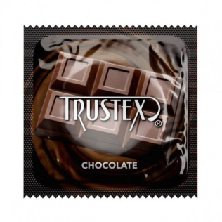 Презерватив из премиального латекса с ароматом и вкусом шоколада TrustexChocolate Lubricated 1 штука
