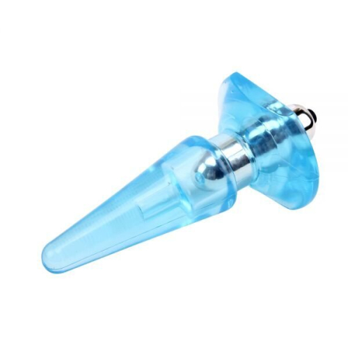 Анальний плаг з вібрацією Chisa Nicole's Vibra Plug Блакитний - 3
