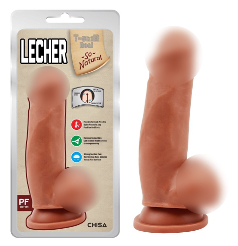 Фалос на присоску реалістичний бежевий CHISA Lecher Latin - 1