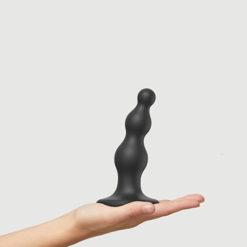 Насадка для страпона силиконовая черная Strap-On-Me Dildo размер S - 2