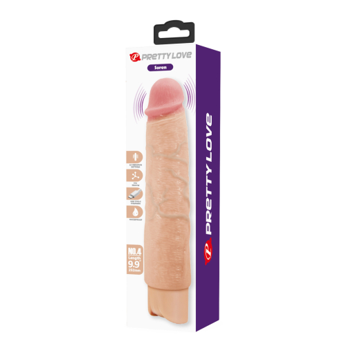 Вибратор реалистик телесный Lybaile Pretty Love Soren Realistic Vibrating Dildo - 11