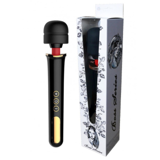 Вібромасажер Ванд у формі мікрофона чорного кольору Boss series Massager Super Powerful
