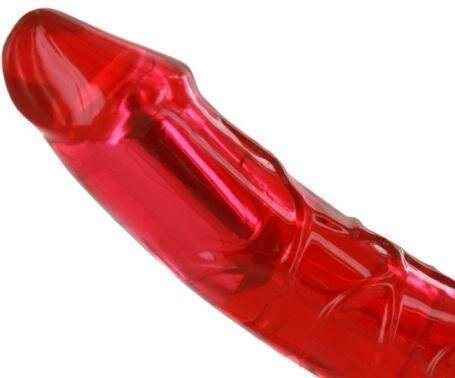 Безремневой вибро страпон Toy Joy Bend Over Boyfriend красный - 6