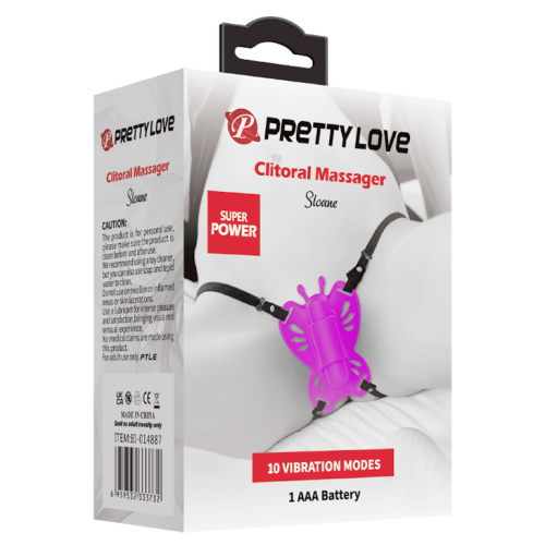 Вібратор кліторальний метелик рожевого кольору Lybaile Pretty Love - 6