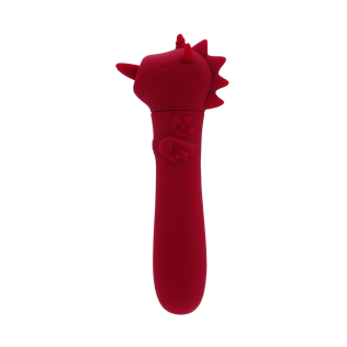 Вибропуля единорожка для клитора бордового цвета Unihorn USB Bullet Blaze Diablo 