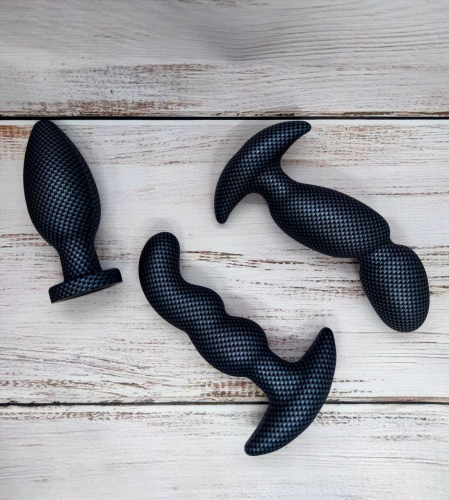 Анальний стимулятор чорний зі знімною вібропулею s PARK IGNITION PRV-02 CARBON FIBER - 8