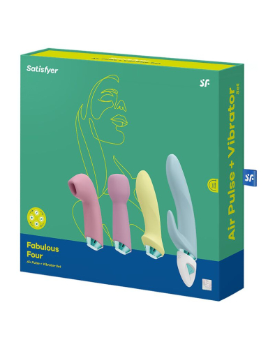 Набір секс іграшок вібраторів для жінок силіконовий Satisfyer Fabulous 4 шт - 6