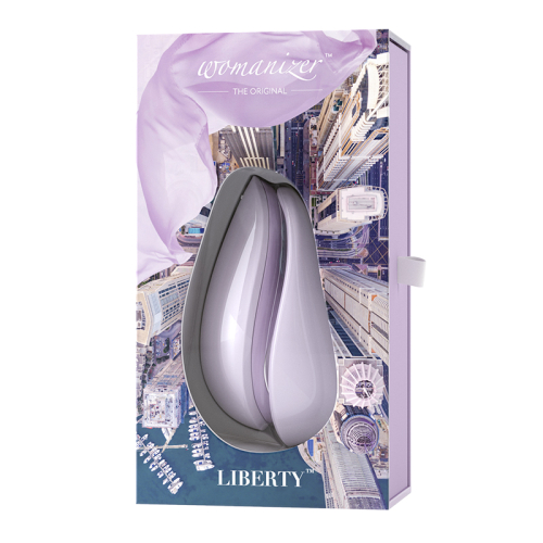 Бесконтактный вакуумный стимулятор для клитора цвет лиловый Womanizer Liberty - 5