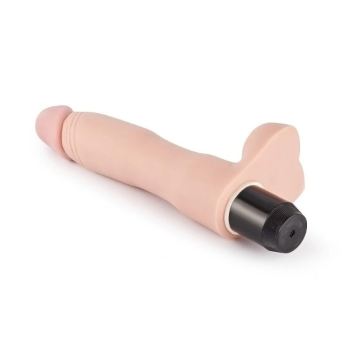 Вагінальний вібратор реалістичний Extreme Soft Realistic Scrotum Dildo Vibrator 9.0 тілесного кольору - 2