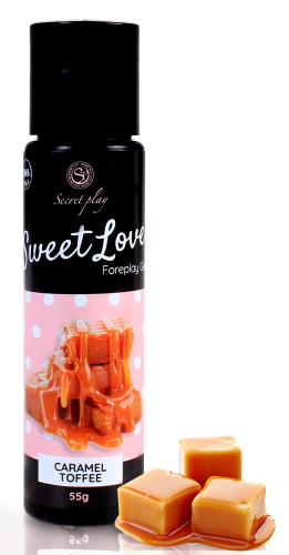 Оральний лубрикант на водній основі зі смаком карамелі Secret Play Sweet Love 60 мл - 1