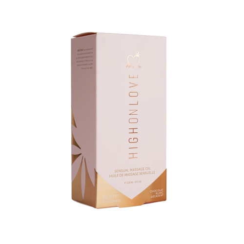 Массажное масло съедобное с ароматом белого шоколада HighOnLove Massage Oil 120 мл - 3