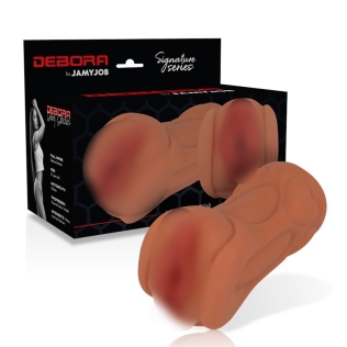 Мастурбатор для мужчин вагина коричневого цвета Jamyjob Signature Debora Vagina Masturbator